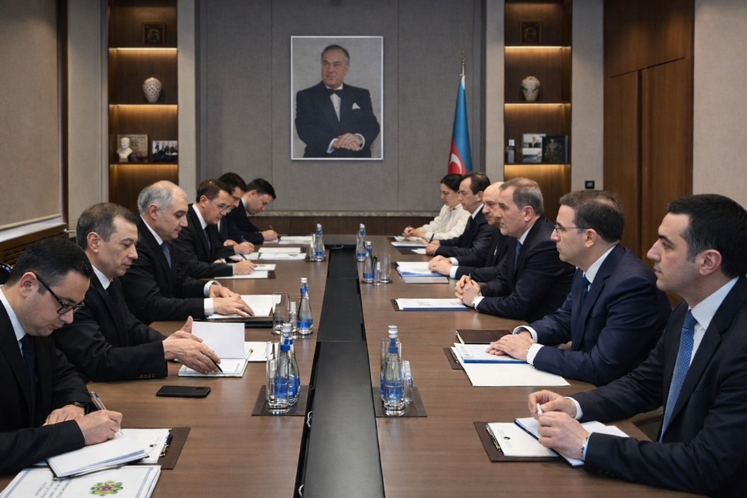 TÜRKMENISTAN VE AZERBAYCAN ORTAKLIĞI DERINLEŞTIRMEYI GÖRÜŞTÜ